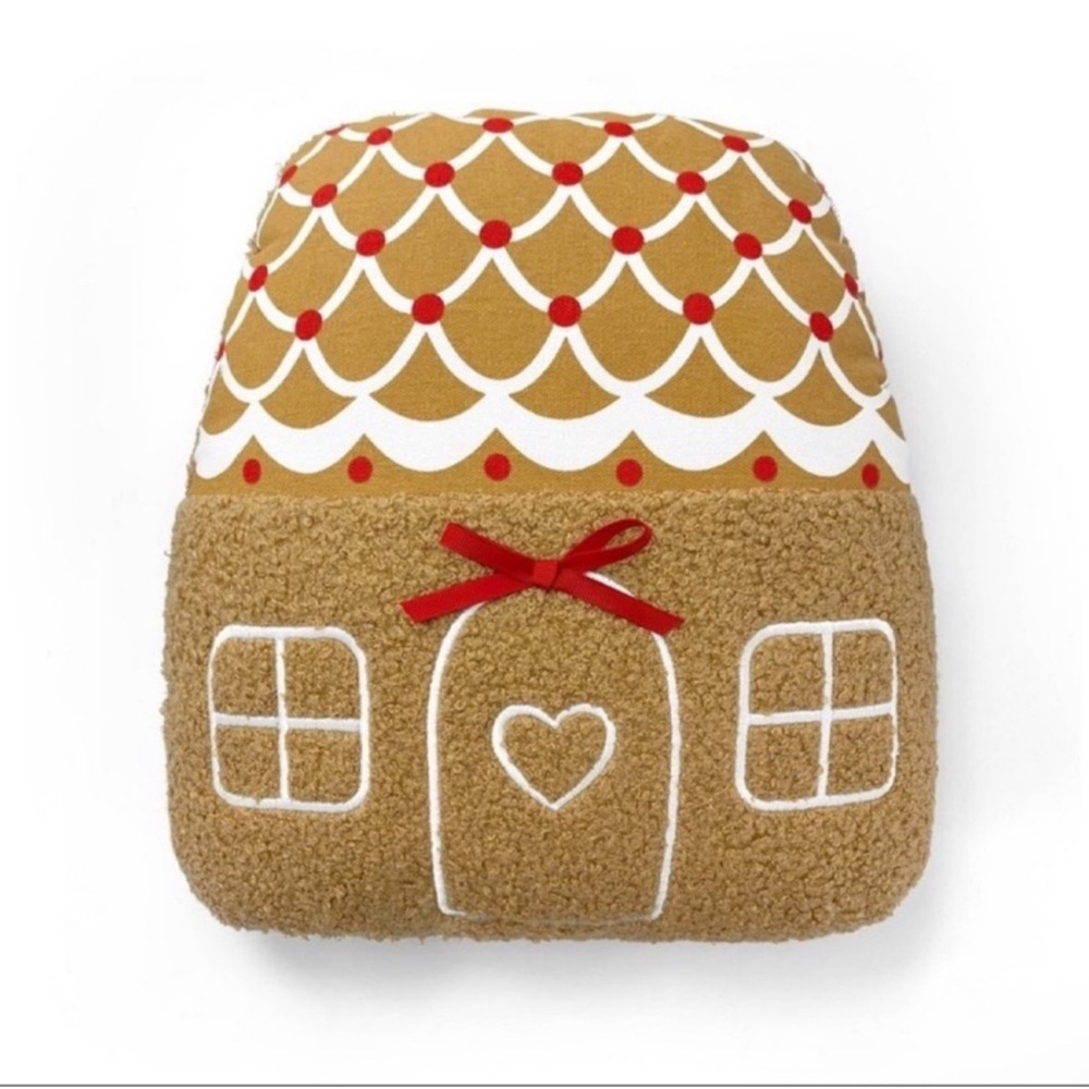 Target Bullseye Playground Holiday Gingerbread House Decorative Pillow, New!